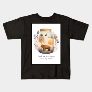 Enchanted Bear in a Jar Joy World Kids T-Shirt